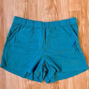 Teal J Crew Women's Shorts L